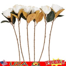 30 Inch Tall Magnolia Artificial Flower Stem Set of 6 Indoor Home Decor New