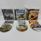 PS3 Games Lot Sony PlayStation War Planes Heroes Blazing Angels 1 & 2 CIB Tested