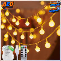 Lichterkette 6M 40LED Warmweiß Innen Batterie USB Timer 8 Modi FüR Dekoration