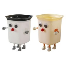 Kitchen Trash Can Funny Kitchen Garbage Bin with Feet Funny Big Eye Trash Bin