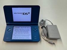 Nintendo DSi XL 2008 Midnight Blue Console w/ Charger NO Stylus - Tested