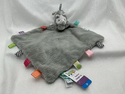 Taggies Hedgehog Security Blanket Baby Lovey Plush Gray Heather Huggy Toy Nunu