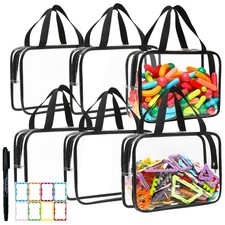 Toy Storage Bags - 6 Packs Toy Storage Organizer with Labels Pen for Kids, ...