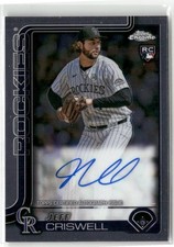 2025 Topps Chrome #RA-JCR Jeff Criswell Rookie Autograph Base RC Auto