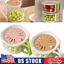 2-in-1 Draining And Preservation Basket Multifunctional Fruit And Vegetable···