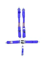 RJS Racing Equipment Harness System 5 Pt Blue Hans Shoulder Ind Wrap