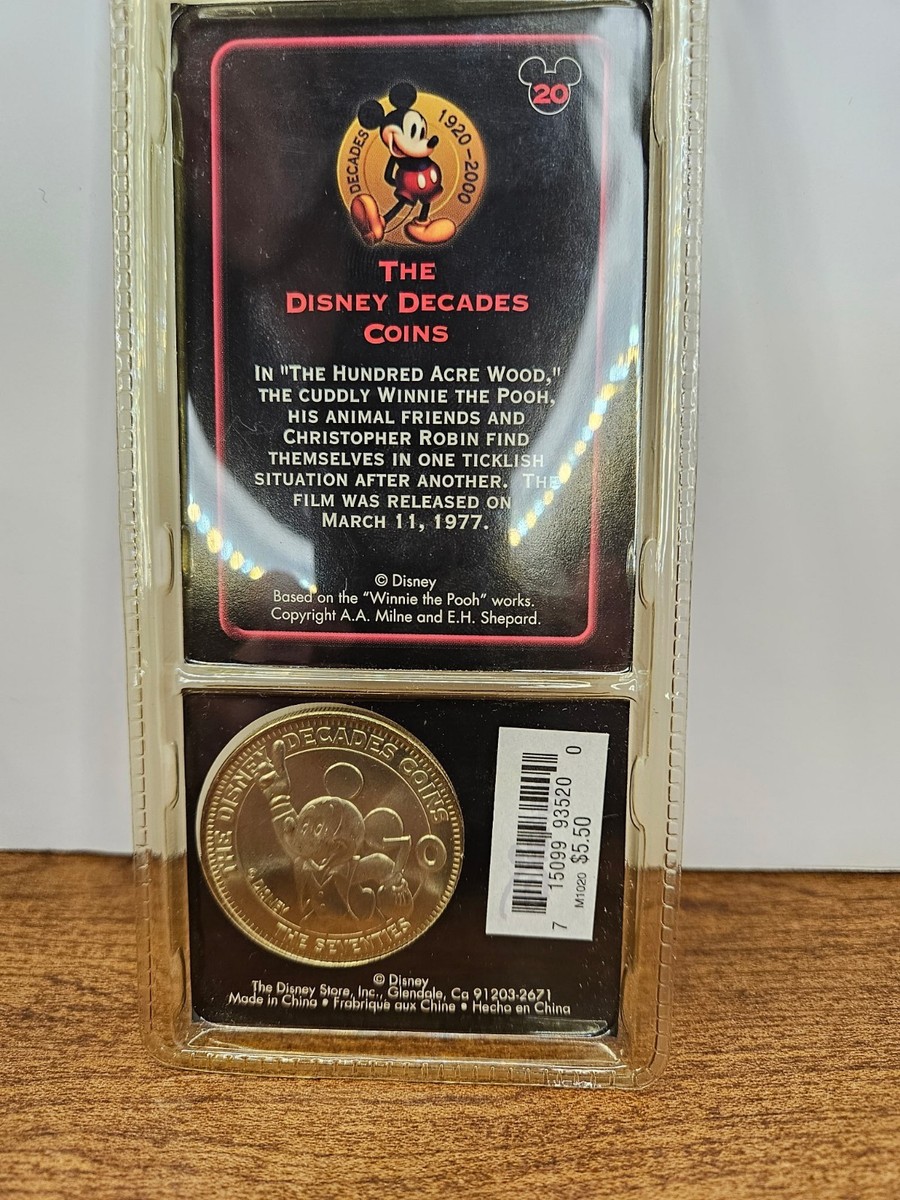 Vintage Disney Decades Coins 77 #20 Many Adventures of Winnie the