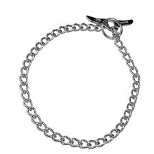 Herm Sprenger Chrome Plated Steel Chain Dog Training Collar with Toggle Closu...
