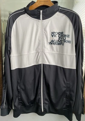 DKNY 90’s Active Men's Colorblock Track Jacket Full-Zip Pockets Stand Collar L - Image 1 of 4