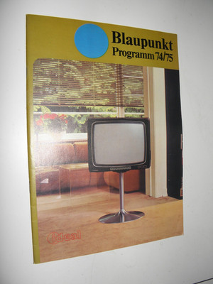 Vintage Blaupunkt Ideal-Programm 1974/75 Prospekt (1974)