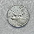 1952 - Canada 25 Cents/Quarter - 0.800 Silver Coin