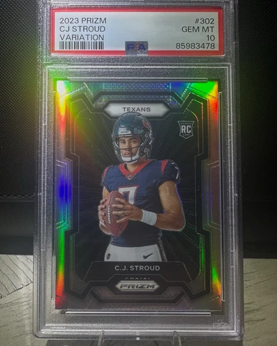 2023 Panini Prizm Cj Stroud Silver Variation Psa 10 RC Rookie