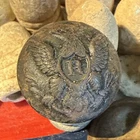 Dug Civil War 💥 🇺🇸 💣 Overcoat Eagle R Rifleman Button