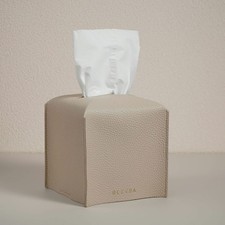 Square Tissue Box Cover Facial Tissue Case Dispenser for Bathroom Vanity