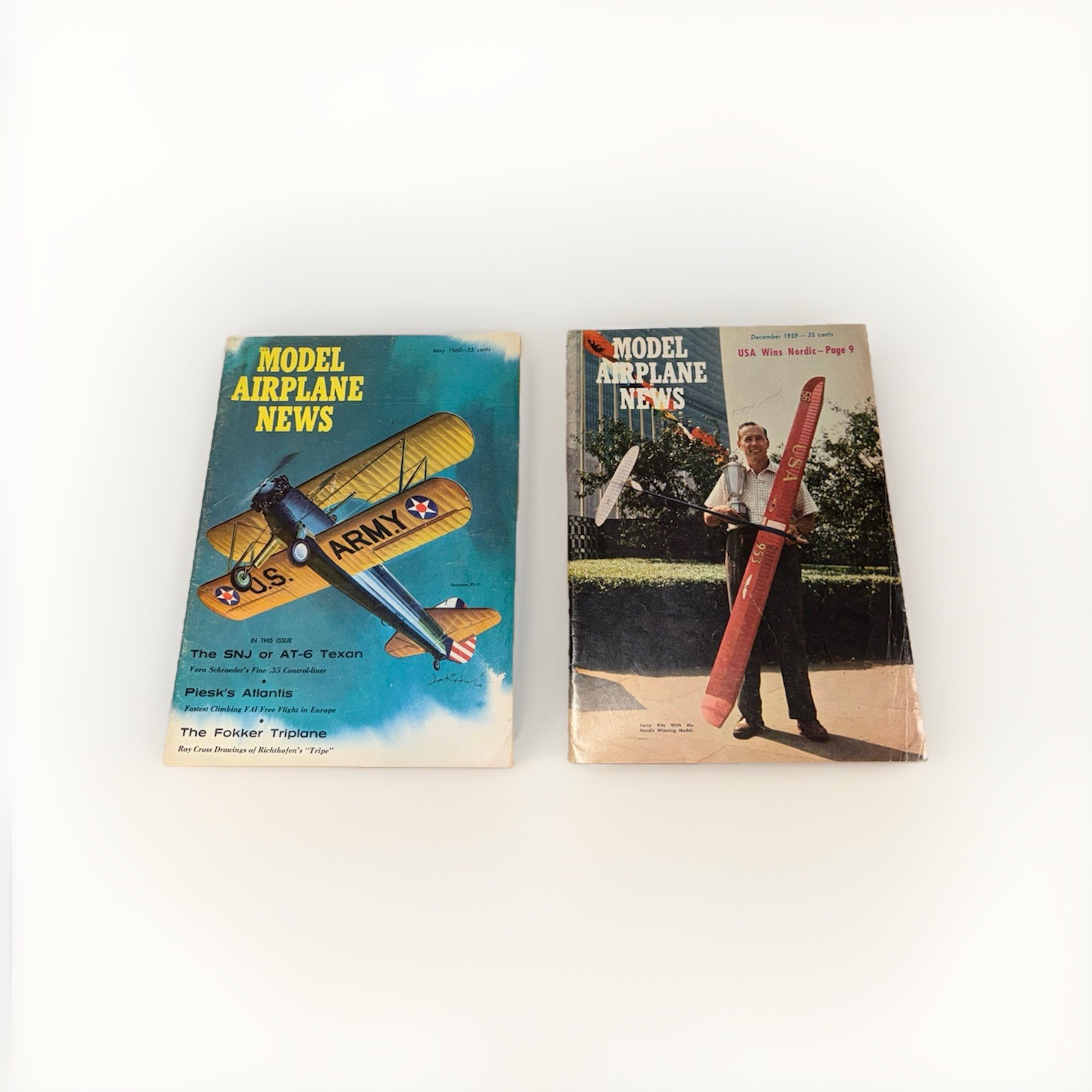 Model Airplane News Magazines 1959 & 1960 Vintage Model Aircraft 
