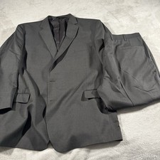 Jos A Bank 1905 Suit 52R Gray Blazer 40x24 Pants 100 Wool Big  Tall Mens