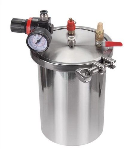 1PCS NEW Stainless steel Dispenser pressure tank Dispensing storage bucket 4L - Picture 3 of 9