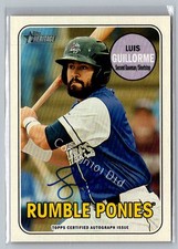 2018 Topps Heritage Minor League #ROA-LG Luis Guillorme Real One Autographs