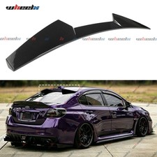 Carbon Fiber V Flat Rear Window Roof Spoiler Wing For 2015-2021 Wrx Sti Highkick