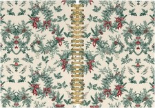 Merry Christmas Wreath Journal Notebook - Vin...