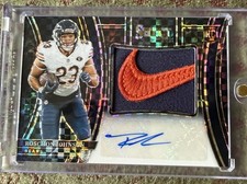 2023 Panini Select Roschon Johnson  Nike Swoosh Logo RPA Auto RC #1/1 SSP MINT!