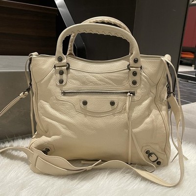 Balenciaga Pre-Owned Authentic Satchel Black Free Tracked Shipping