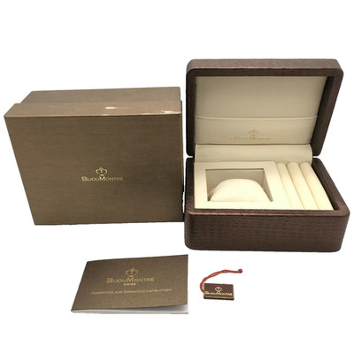 Bijou Montre watch Box User's Manual Tag Outer box Brown B0520017 Genuine
