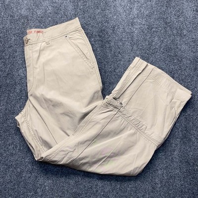 Esprit De Corp Brown Beige Y2k Baggy Straight Fit Cargo Pants 33x32 Utility