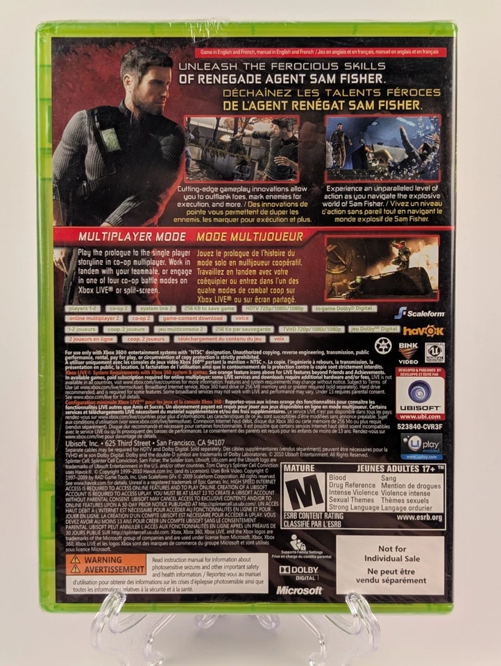 Tom Clancy's Splinter Cell: Conviction (Microsoft Xbox 360)➡️BRAND NEW SEALED🔥 - Image 2 of 4