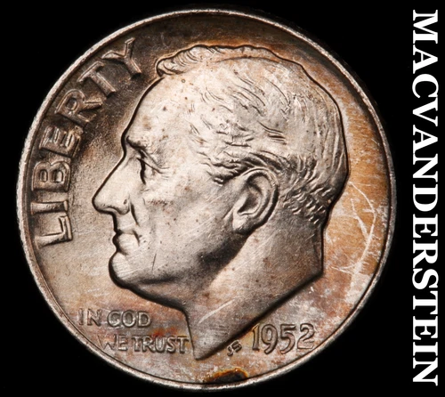 1952-D Roosevelt Dime- Silver Choice Gem Brilliant Uncirculated  #i4092