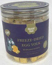 Freeze-Dried Cat Treats, Egg Yolk with Salmon Oil for Cat Skin and Coat Suppo...