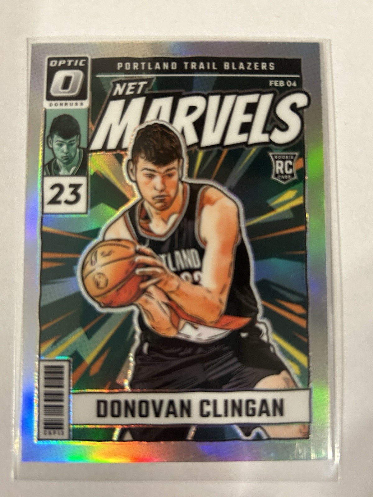 2024-25 Panini Donruss Optic Net Marvels Holo #11 Donovan Clingan RC Rookie