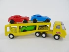 Vintage 1969 Tonka Toys - Mini / Tiny Tonka Car Carrier w/ Original Plastic Cars