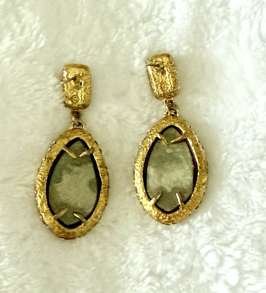 Alexis Bittar Runway Pyrite Crystal Cave Earrings 14k Gold And Radium Plated - Image 3 of 4