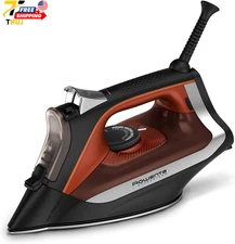 Rowenta Iron Steamer for Clothes, Stainless Steel Soleplate Steam Iron Microste