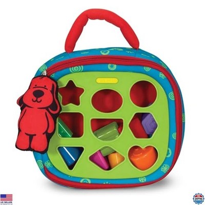 Melissa & Doug K's Kids Portable Shape Sorter - 2-Sided Activity Bag & 9 Blocks