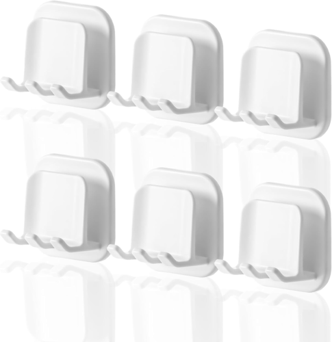Toothbrush Holders for Bathrooms, Razor Holder for Shower, Self Adhesive Tooth B