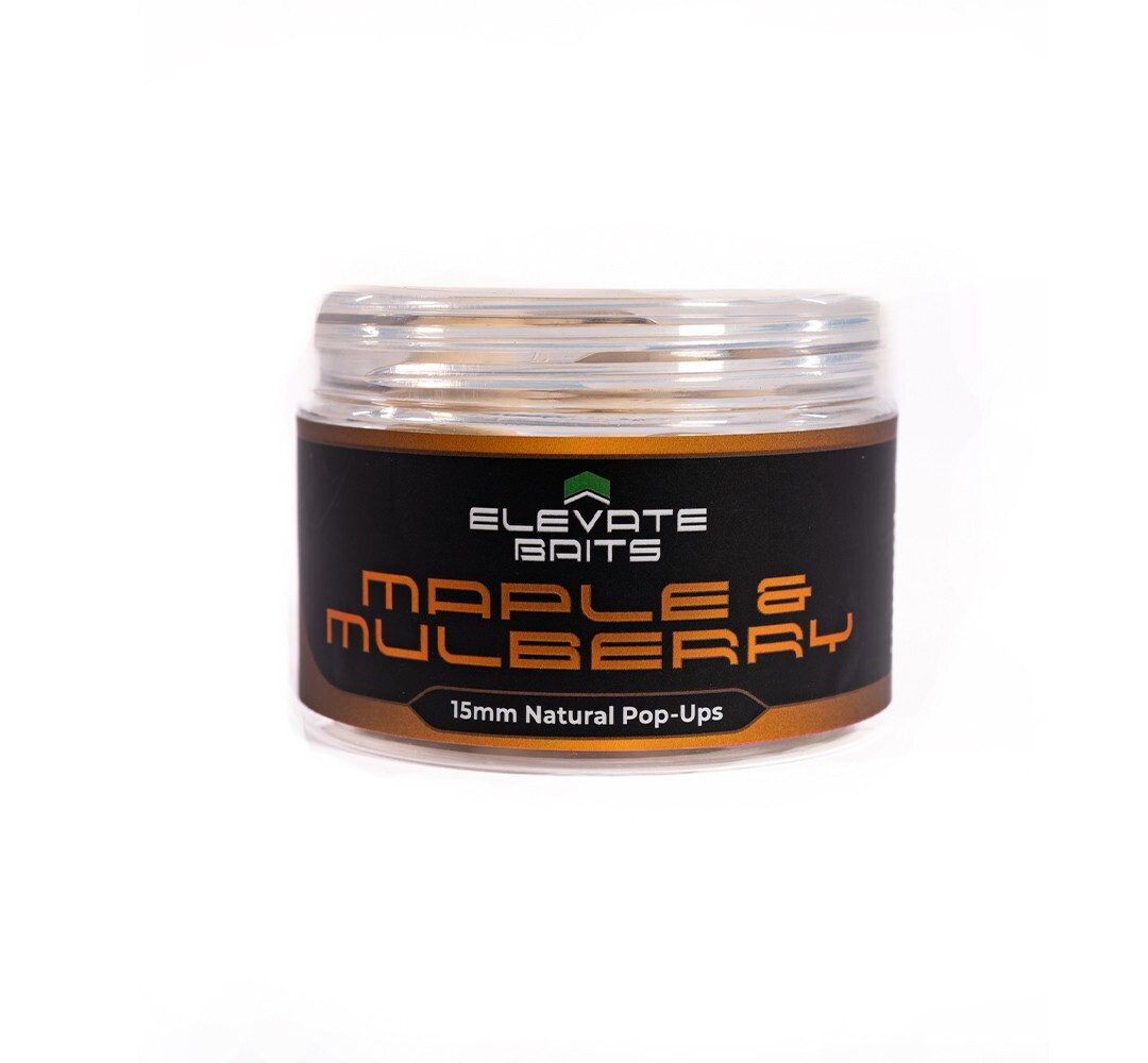 Elevate Baits Maple and Mulberry 15mm Natural Pop Ups - Carp Fishing Hookbaits