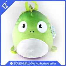Squishmallow Kellytoy Plush Denton the Chameleon 12" Inch Backpack NWT NEW