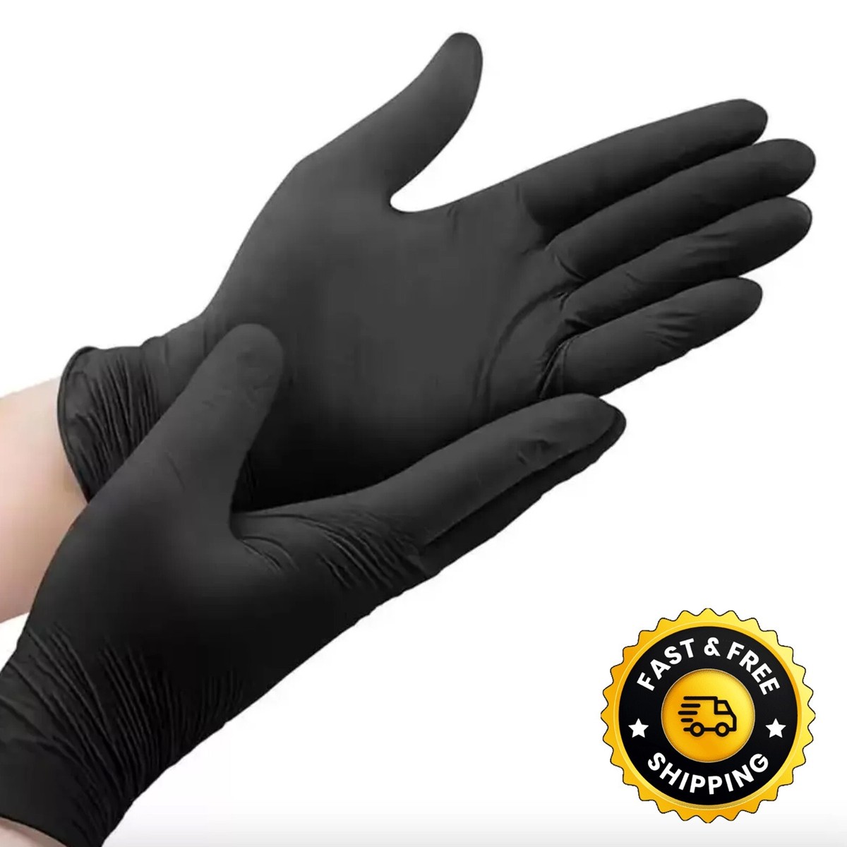 Bodyguards Nitrile Black Gloves Disposable GL897 Powder Latex Free S M L  100 200