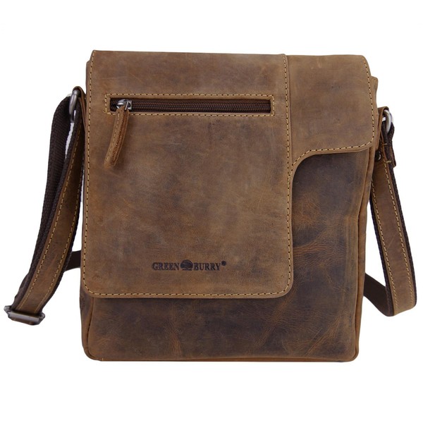 Greenburry Vintage 1650-25 Leder Messenger Schultertasche UmhäNgetasche-image