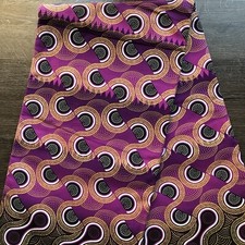 African fabric, Ankara fabric, Metallic gold glitter print fabric, Geo print