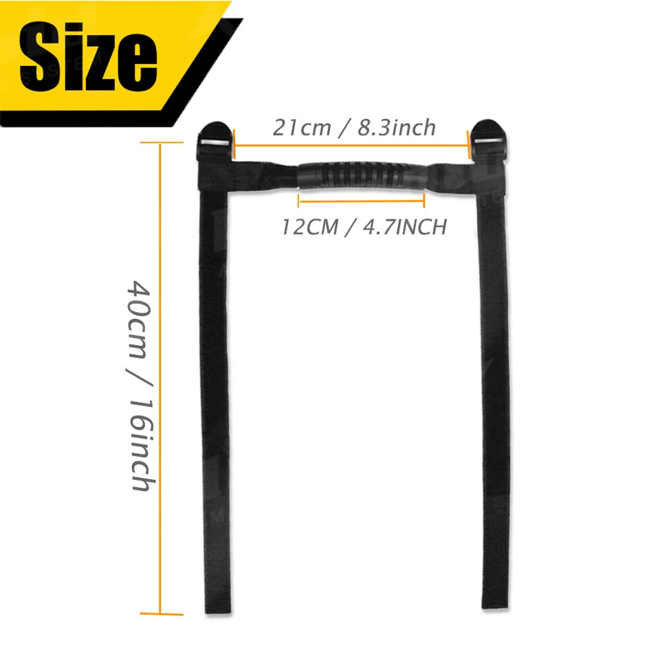 Manijas de agarre de barra antivuelco superior de 2 piezas para Jeep Wrangler CJ YJ TJ JK JK JL Foto 2 de 4