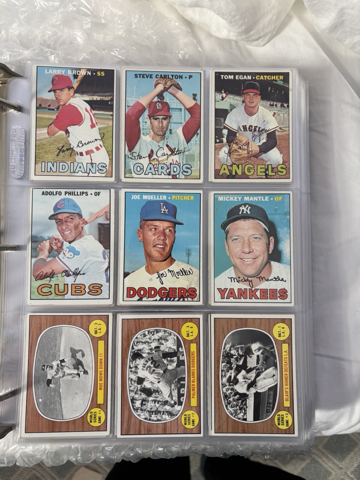 1967 Topps Baseball Complete Set Cards #1 to #533 VG TO EX condition Mantle Etc