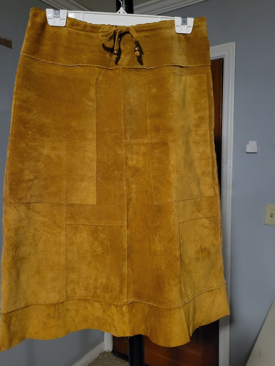 Wilsons Leather MAXIMA Patchwork Tan Suede Leathe… - image 1