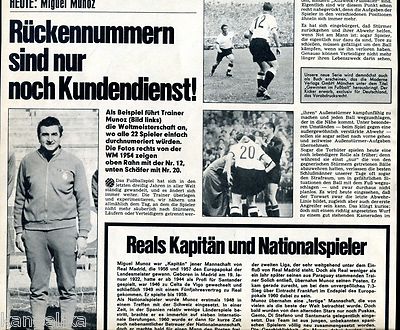 Miguel Munoz--Fussball--Zeitungsausschnitt von 1967