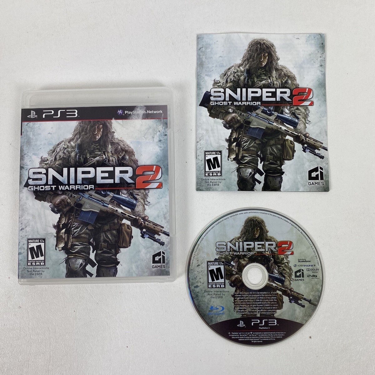 PS3☆SNIPER GHOST WARRIOR 2 海外版 北米版☆箱付・説明書付