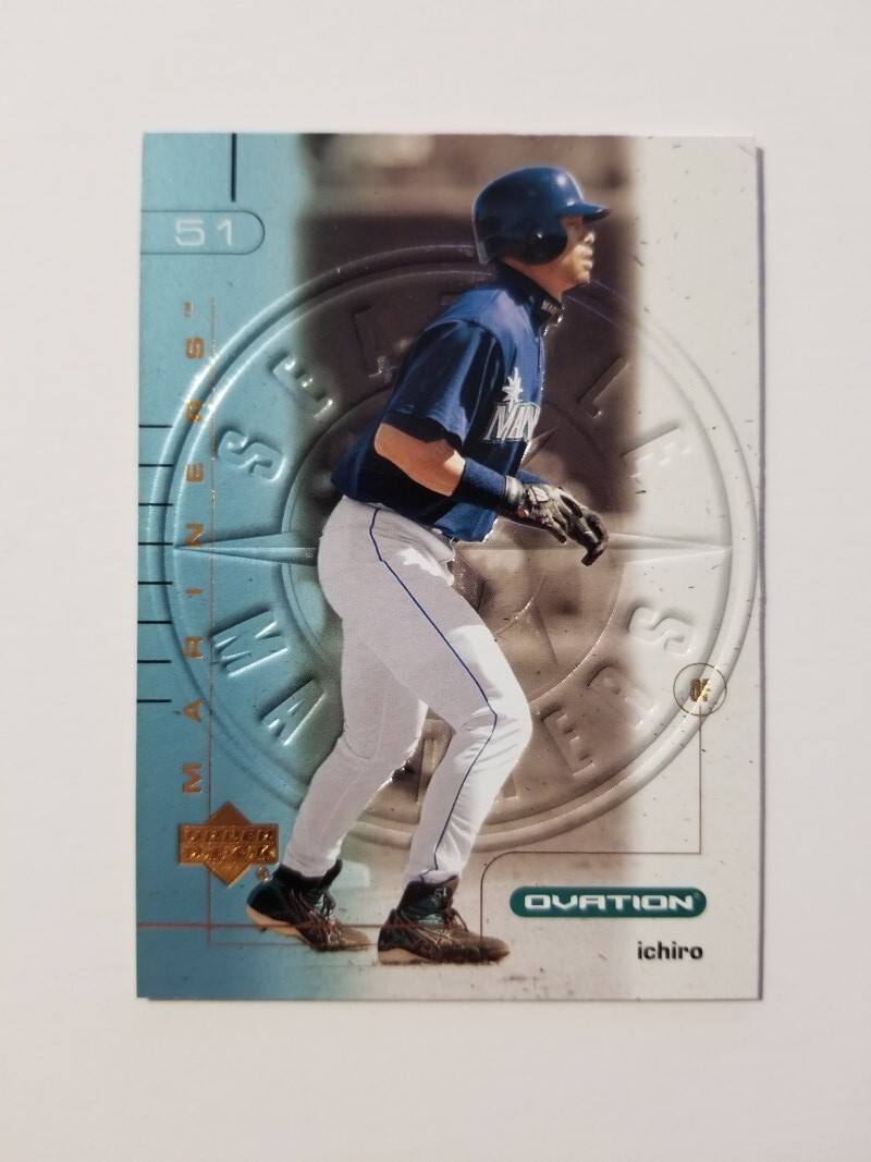 ICHIRO 2002 UPPER DECK OVATION BASEBALL CARD #9 SEATTLE MARINERS