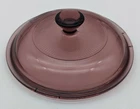 Vintage Pyrex Cranberry Glass Replacement 6.25” Lid for Vision Ware 16 V1C