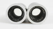 VINTAGE COATED ANASTIGMAT PROJECTION LENS 4 INCH F 3.5 SET OF 2